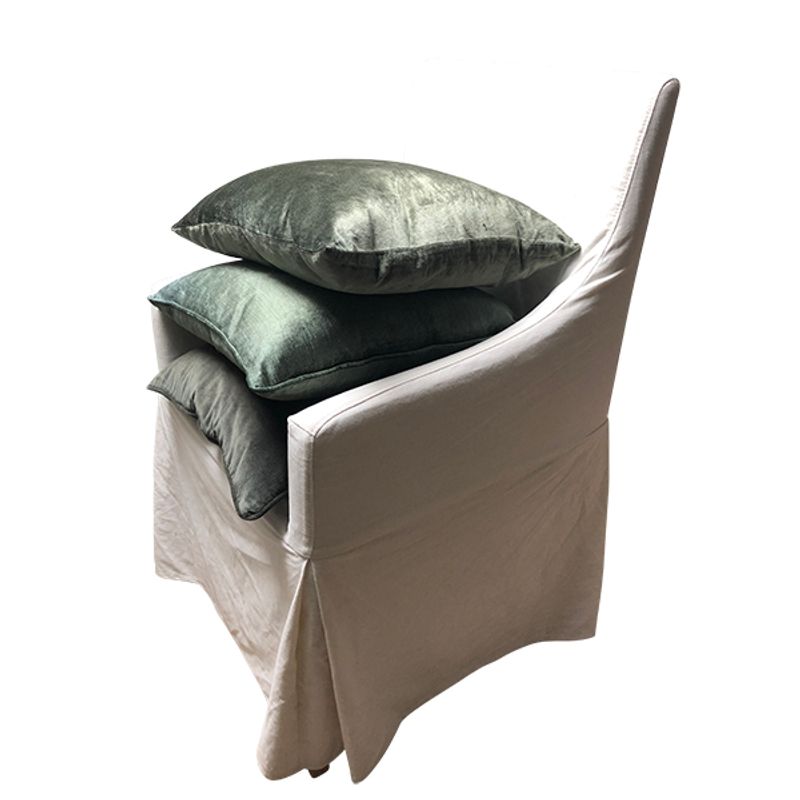 cushion cover zig zag green