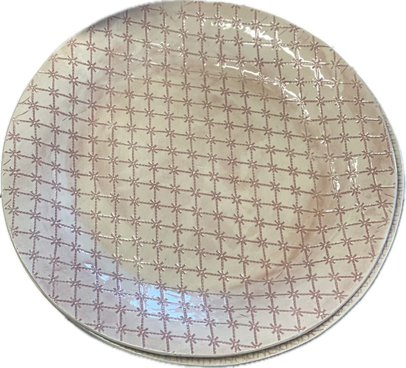 Mediterranean Server Mixed Pattern Small Pink