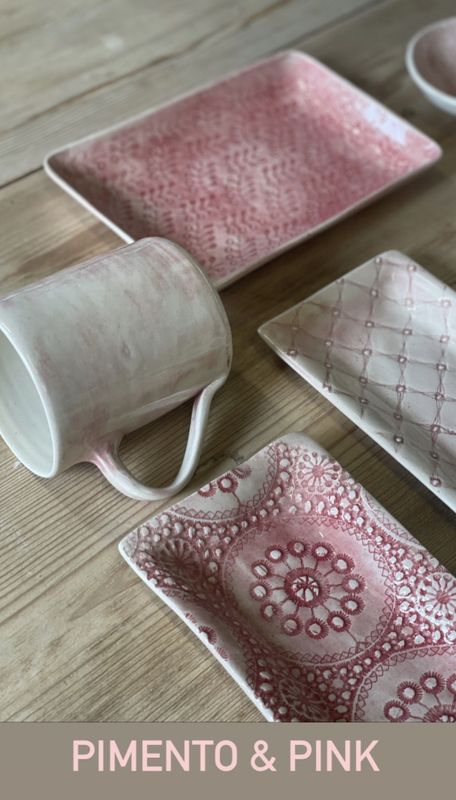 Ramekin Round Mixed Pattern Pink