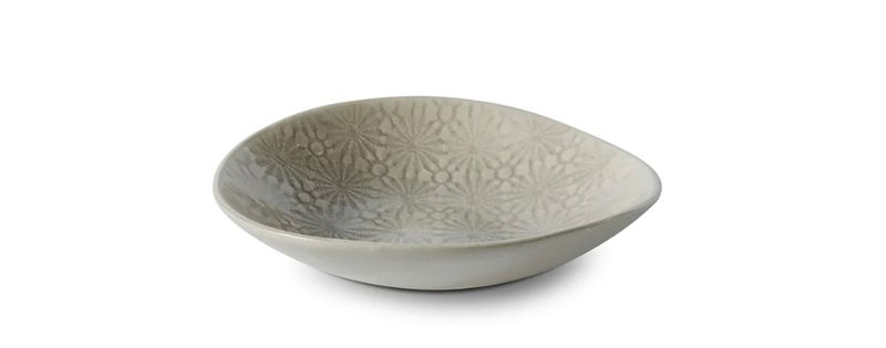Salt Dish Mixed Pattern Large Warm Grey